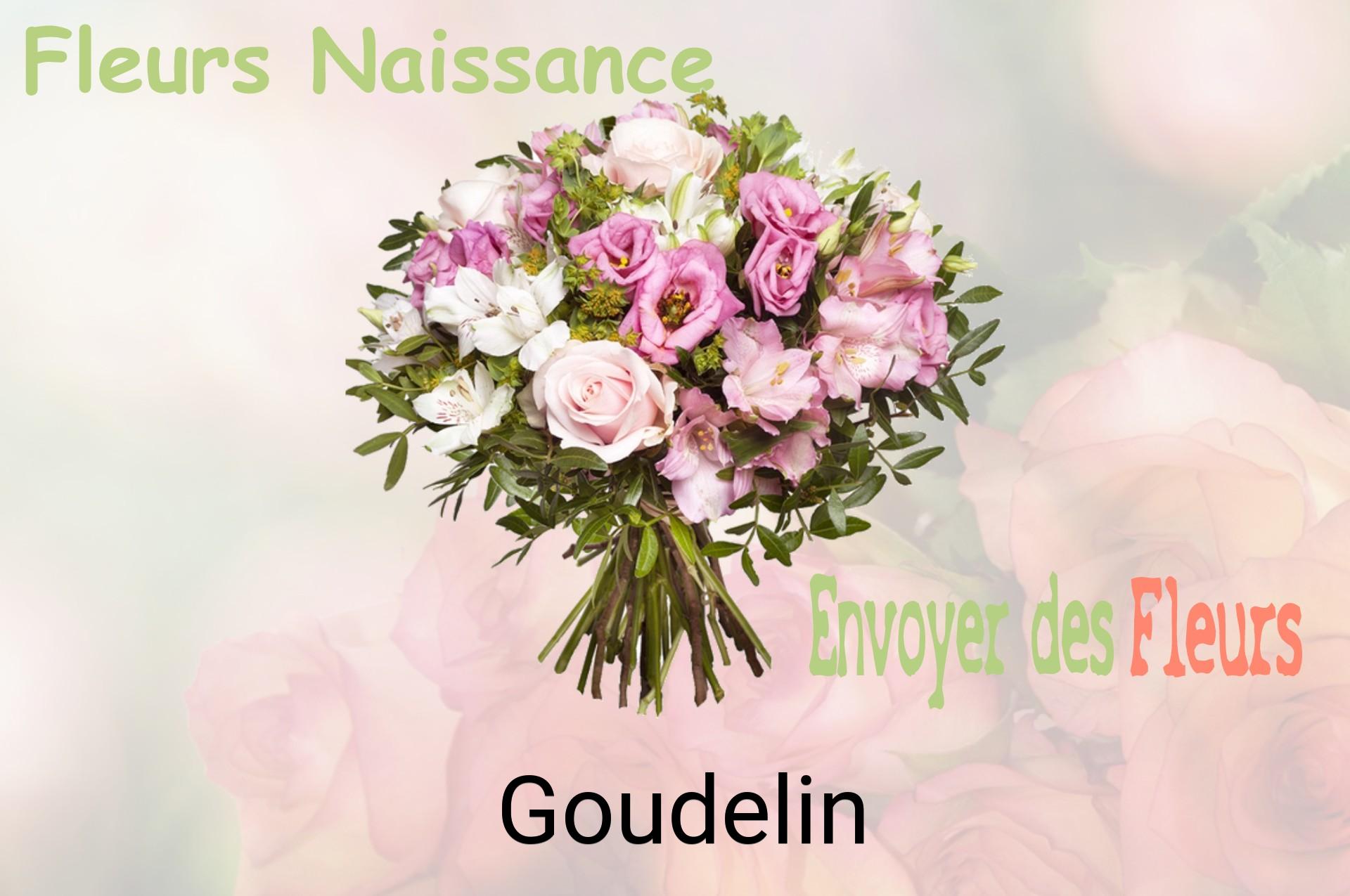 Bouquet de fleurs de naissance livré à Goudelin